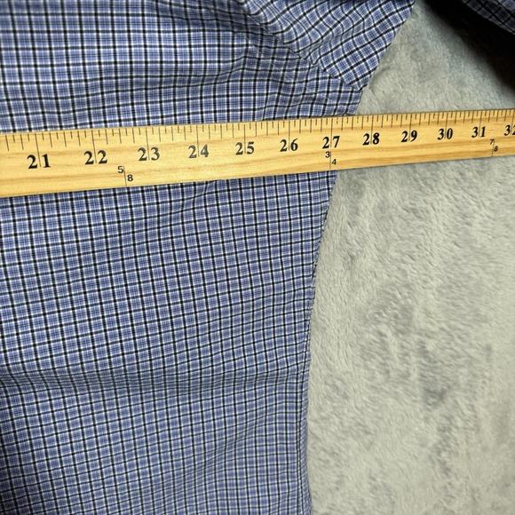 Polo Ralph Lauren Shirt Mens 2XL Blue Check Stanton Classic Fit Button Up - Picture 6 of 8